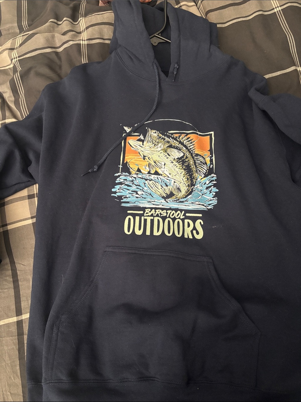 Barstool Outdoors Navy Blue Pullover Hoodie